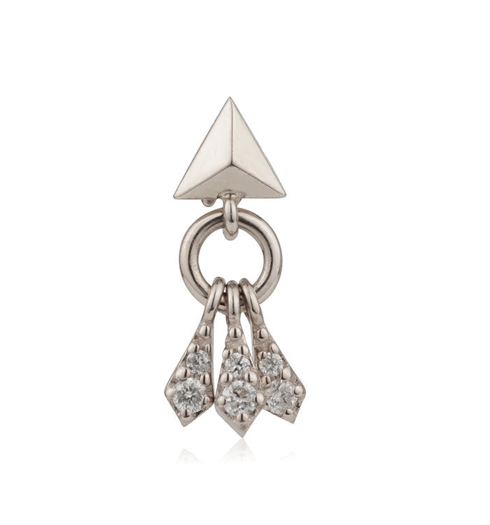 PIRAMIDE DIAMONDS PIERCING LABRET