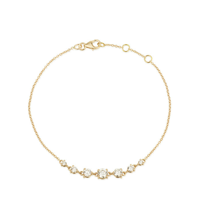 Yellow Gold Bracelet Set with Diamonds MAJ BRACELET