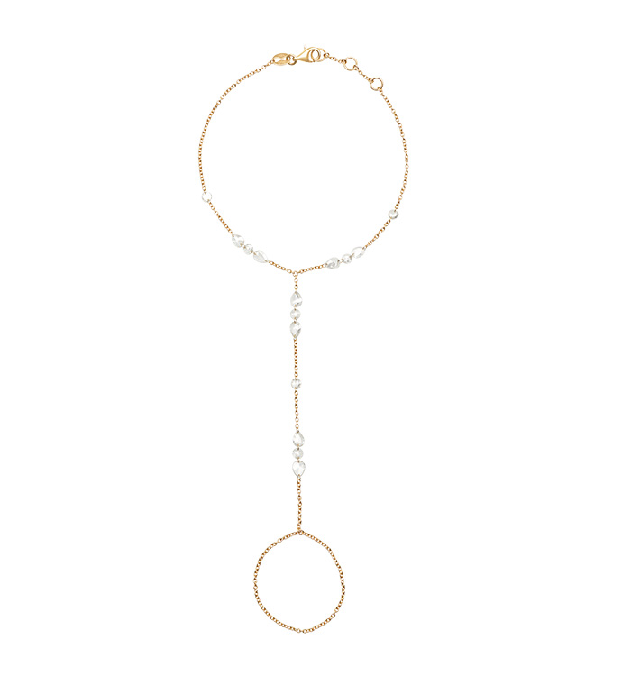 ANAYA DRILLED DIAMONDS HAND BRACELET