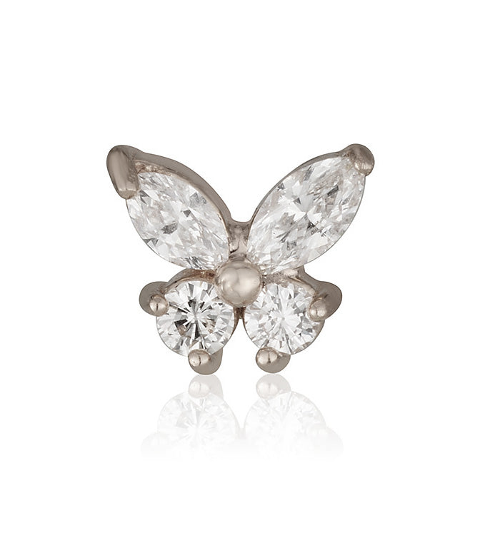 MARQUISE BUTTERFLY MAX DIAMONDS STUD EARRING
