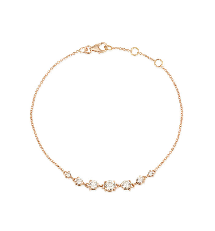 Rose Gold Bracelet Set with Diamonds MAJ BRACELET