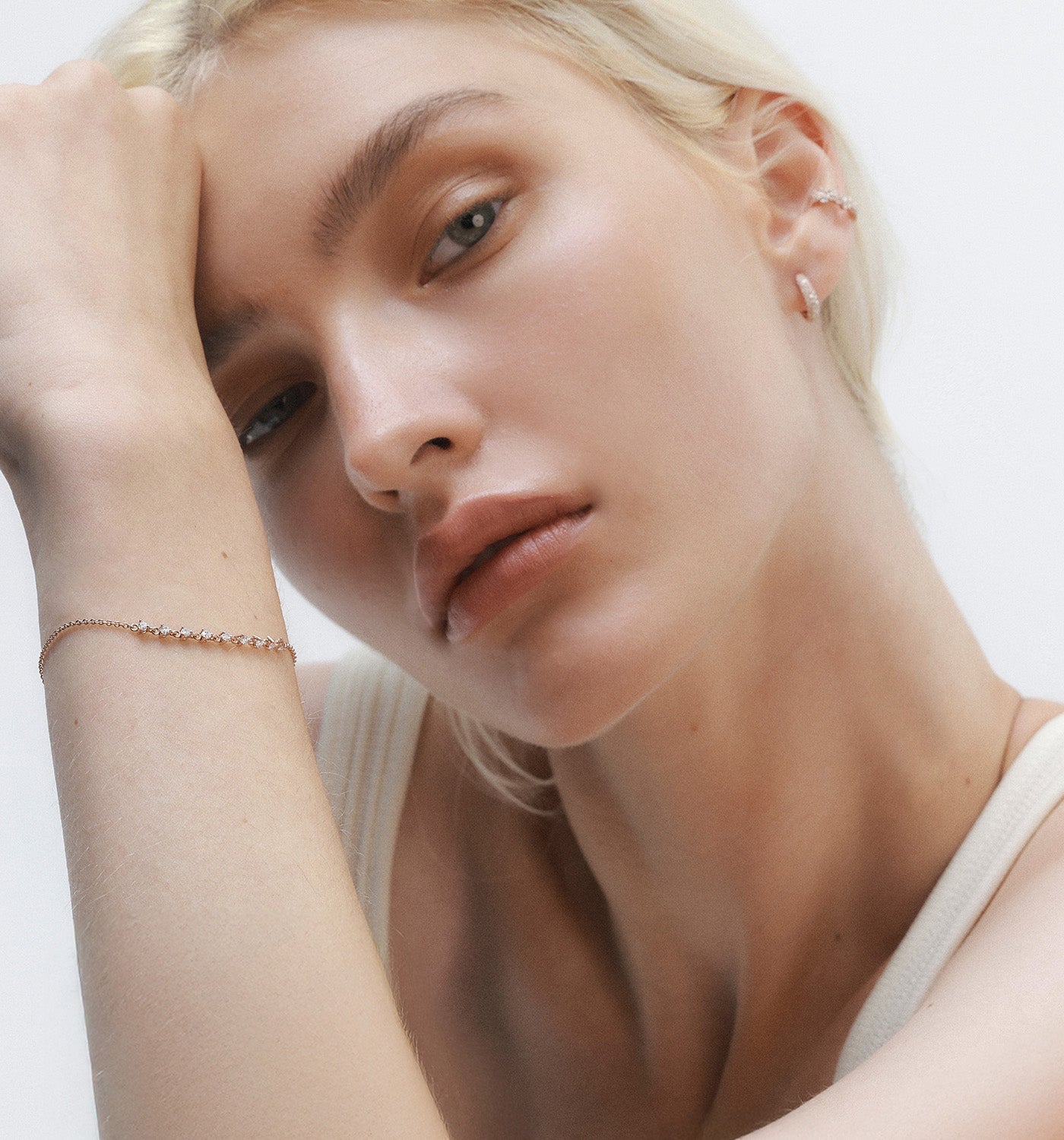 White Gold Bracelet Set with Diamonds ARIEL BRACELET WITH DIAMONDS