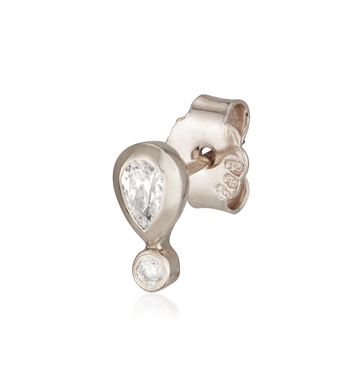 White Gold Earring Set with Diamonds MARIN NO.1 STUD EARRING