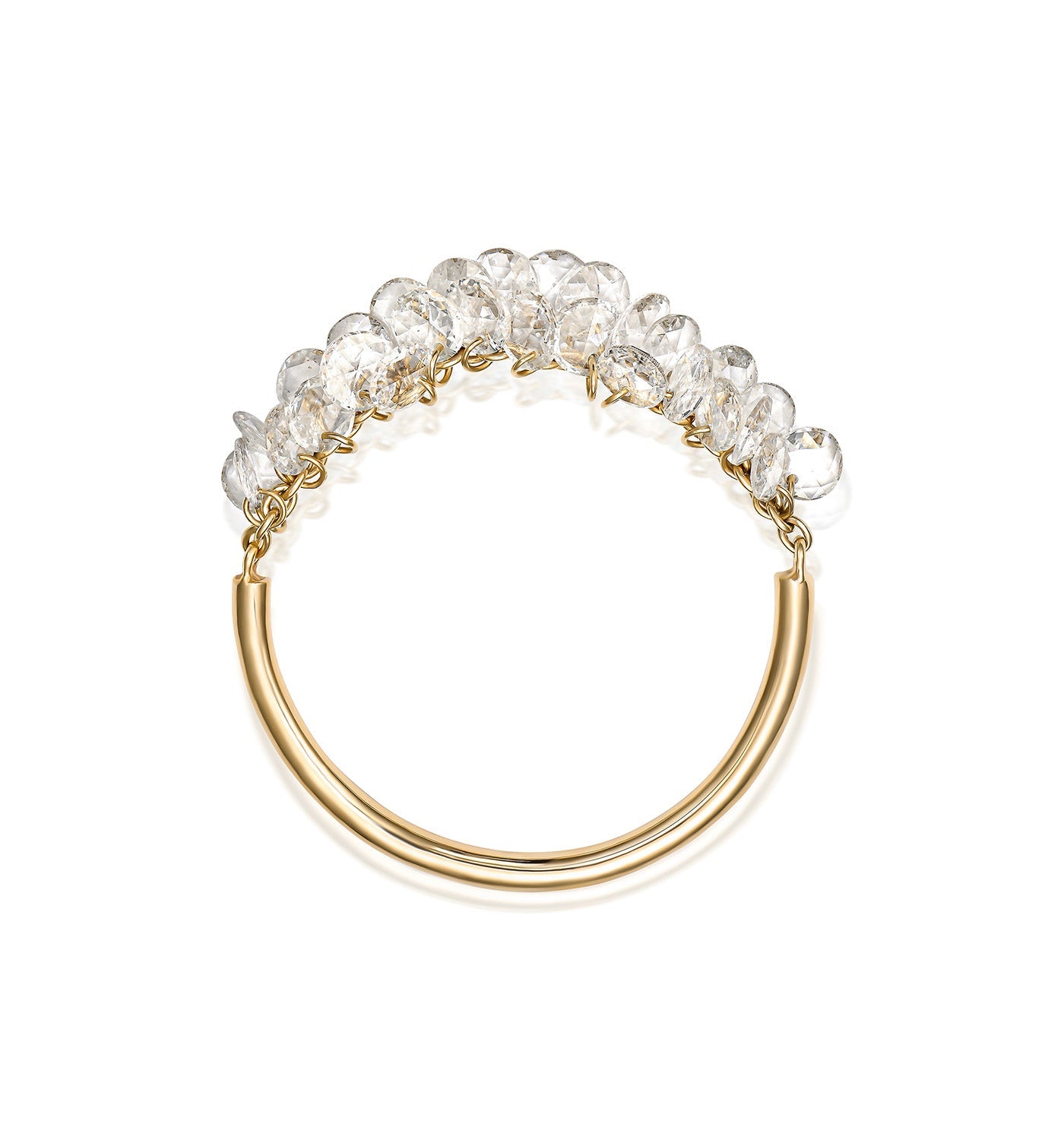 BRIGITTE DRILLED DIAMONDS RING