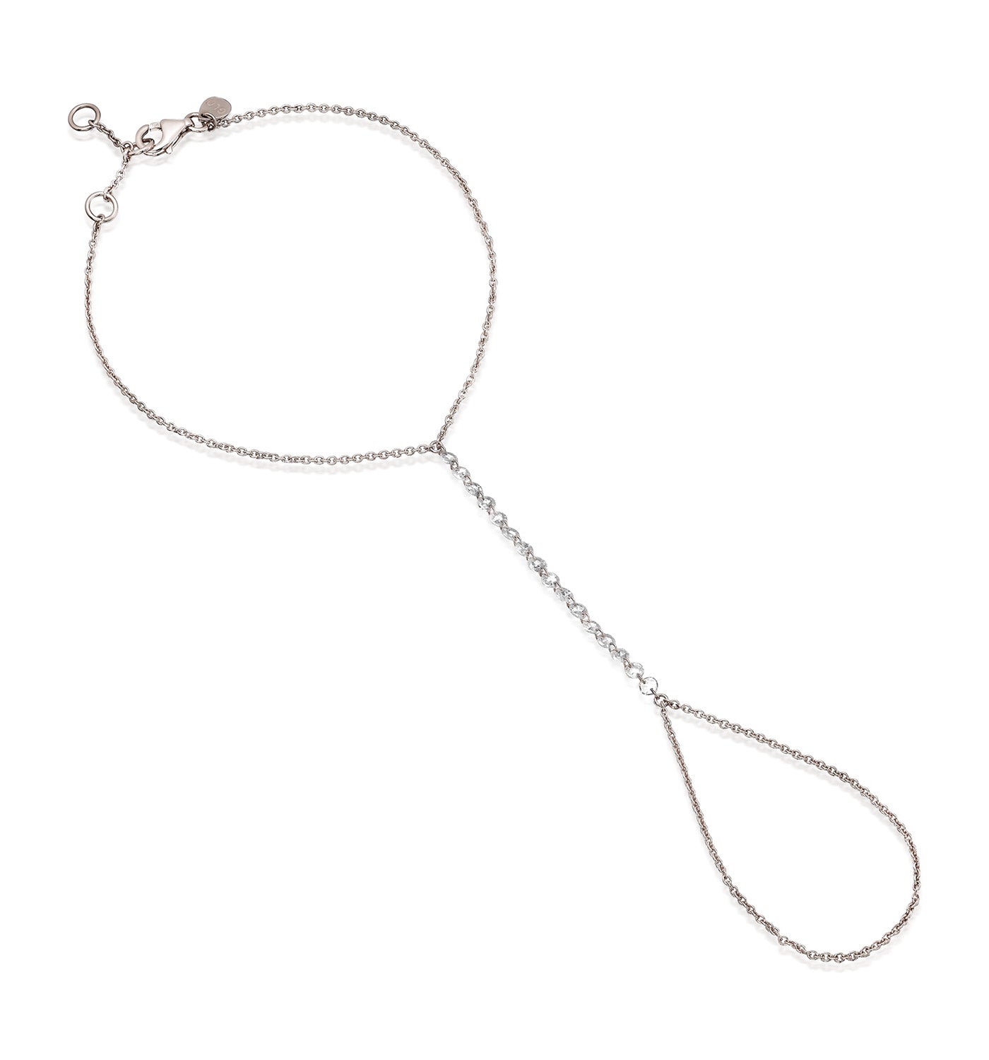 ELIN DRILLED DIAMONDS HAND BRACELET