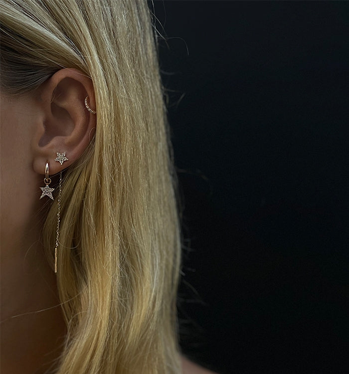 STAR-A DIAMONDS HOOP 12mm