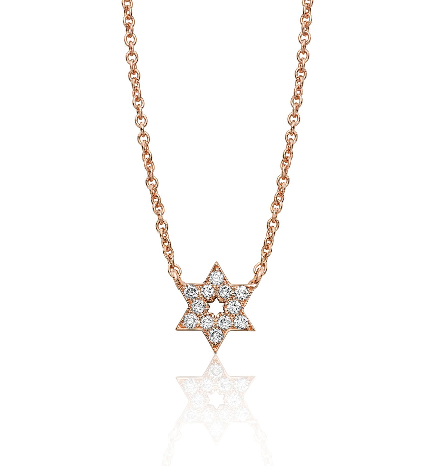 STAR OF DAVID DIAMOND NECKLACE