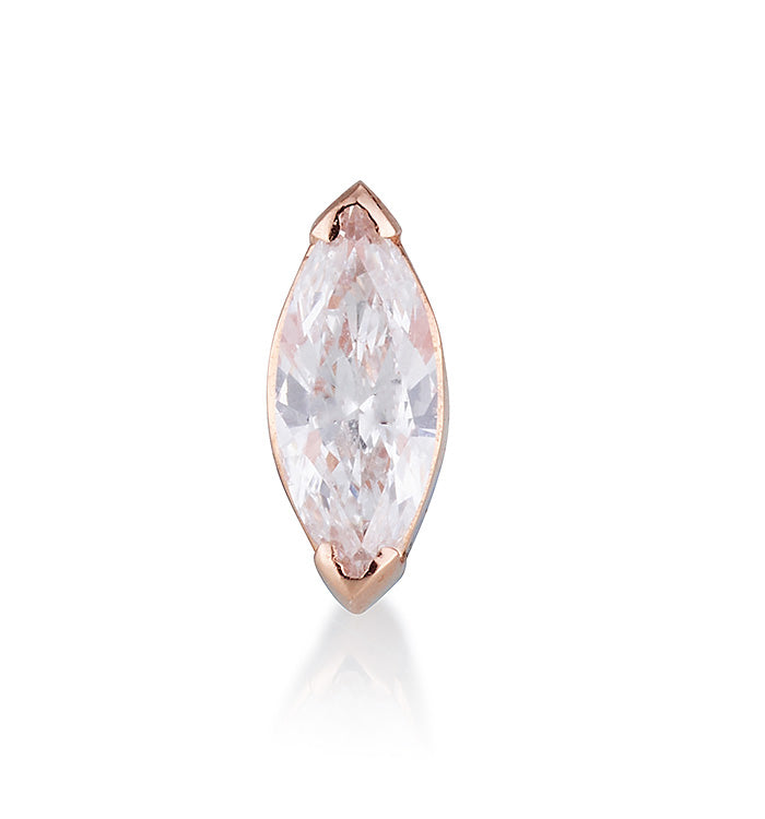 MARQUISE DIAMOND PIERCING LABRET NO. 1