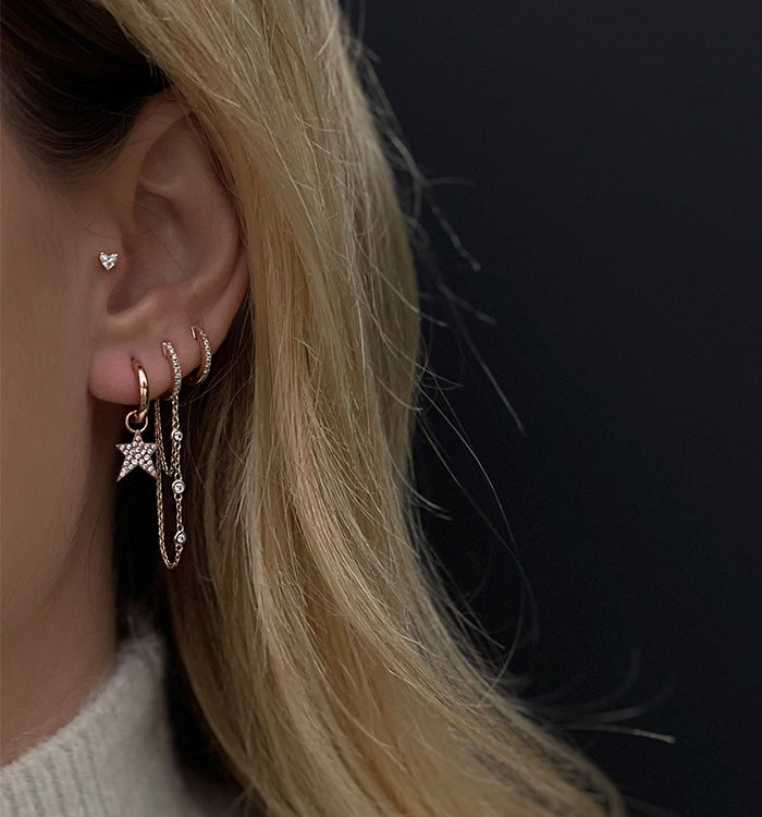 STAR-A DIAMONDS HOOP 12mm