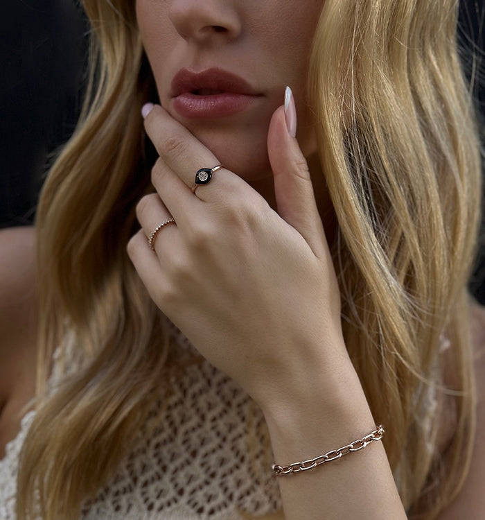 THIN CROWN DIAMONDS RING