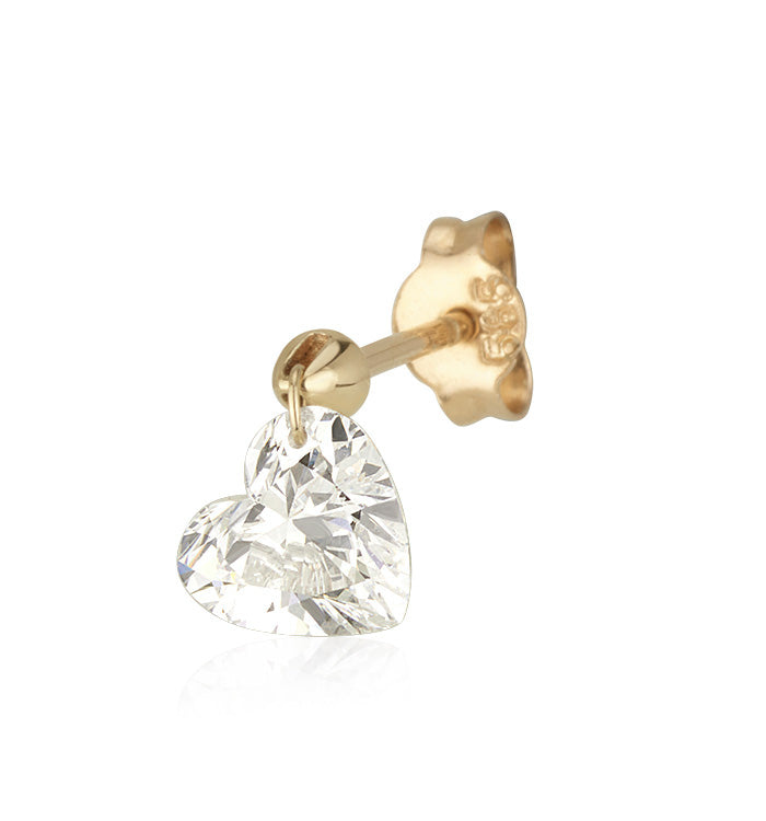 DRILLED DROP SHAPE LAB DIAMOND EARRING 0.75CT