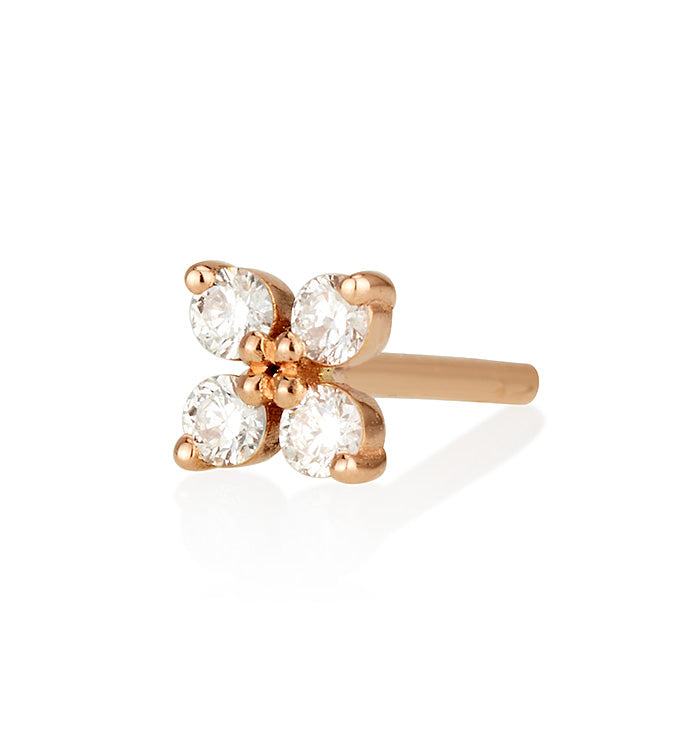 FOUR DIAMONDS STUD EARRING