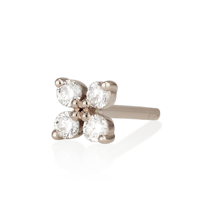 FOUR DIAMONDS STUD EARRING
