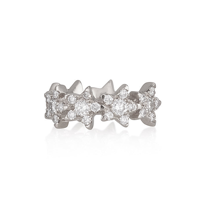 ALL STARS DIAMONDS HUGGIE HOOP EARRING