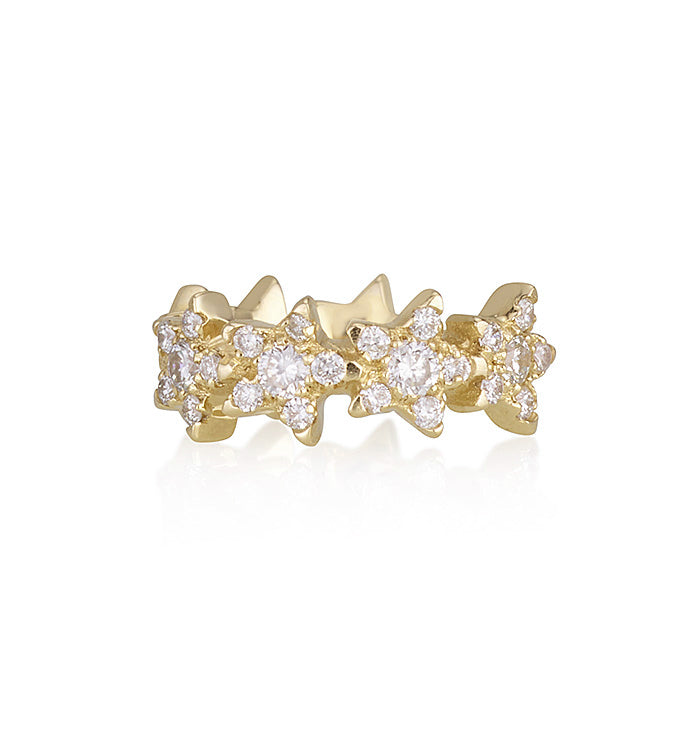 ALL STARS DIAMONDS HUGGIE HOOP EARRING