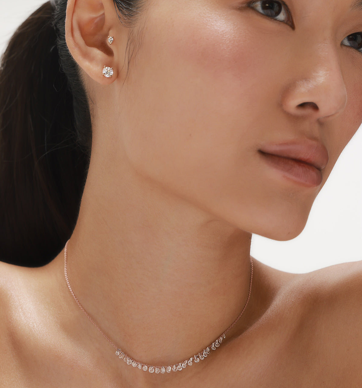 PAIR OF CVD LAB-GROWN DIAMOND EARRINGS 0.75CT
