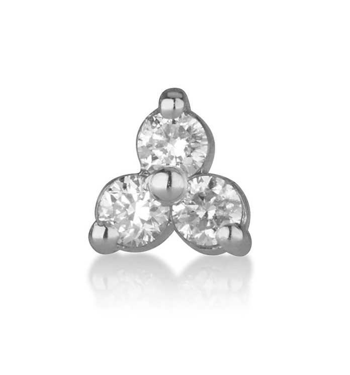 TRIO DIAMONDS STUD EARRING