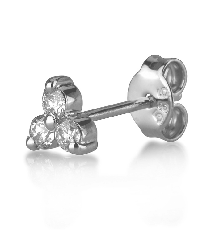 TRIO DIAMONDS STUD EARRING