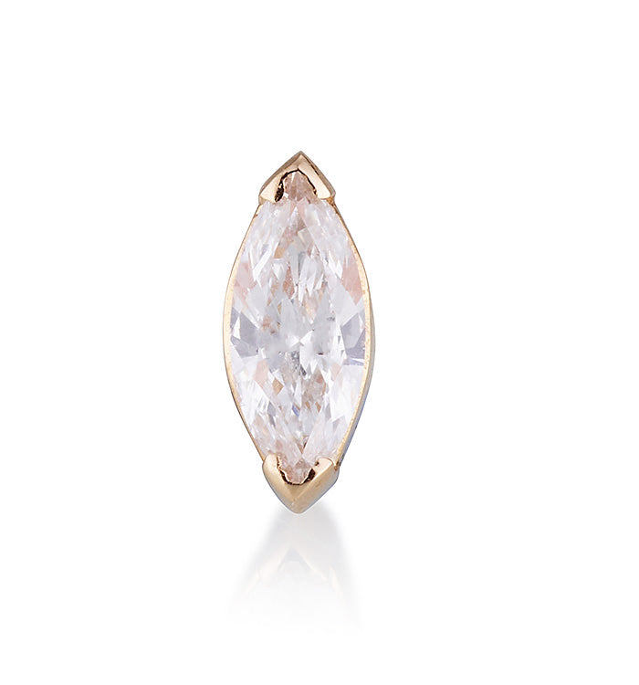 MARQUISE DIAMOND PIERCING LABRET NO. 1
