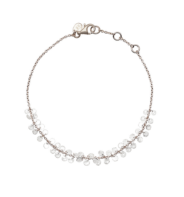 White Gold Bracelet with Rose-Cut Diamonds BRIGITTE BRACELET