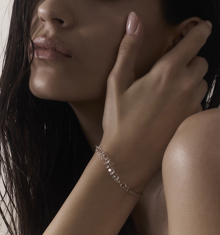 Rose Gold Bracelet with Rose-Cut Diamonds BRIGITTE BRACELET