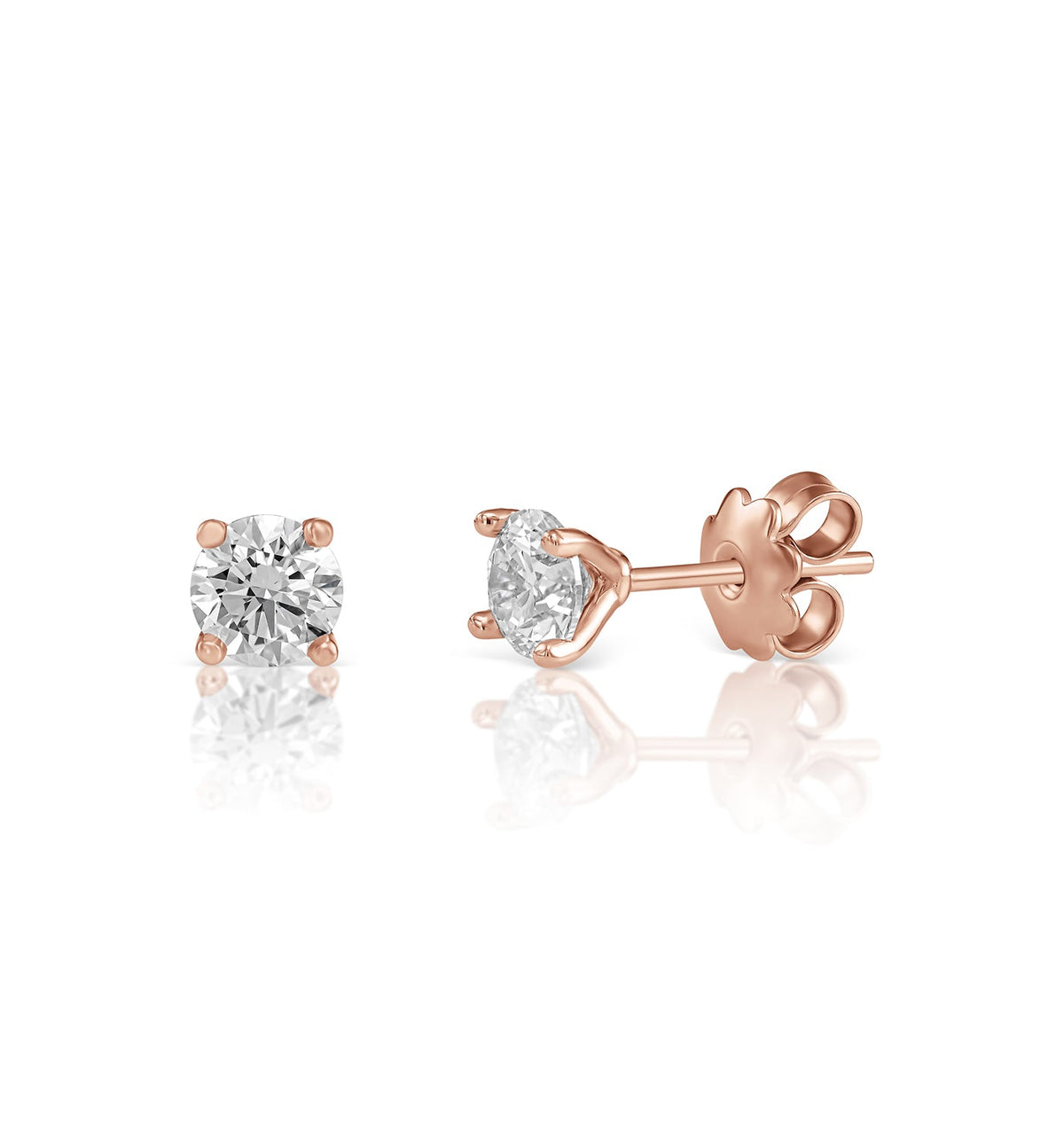 PAIR OF CVD LAB-GROWN DIAMOND EARRINGS 0.75CT