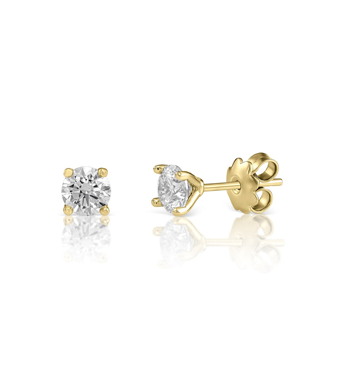 PAIR OF CVD LAB-GROWN DIAMOND EARRINGS 0.75CT