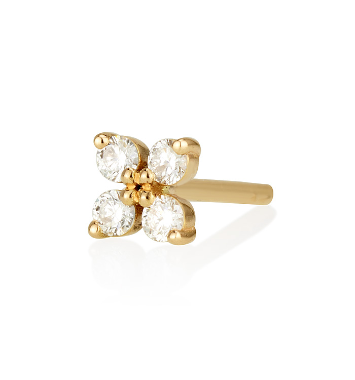 FOUR DIAMONDS STUD EARRING