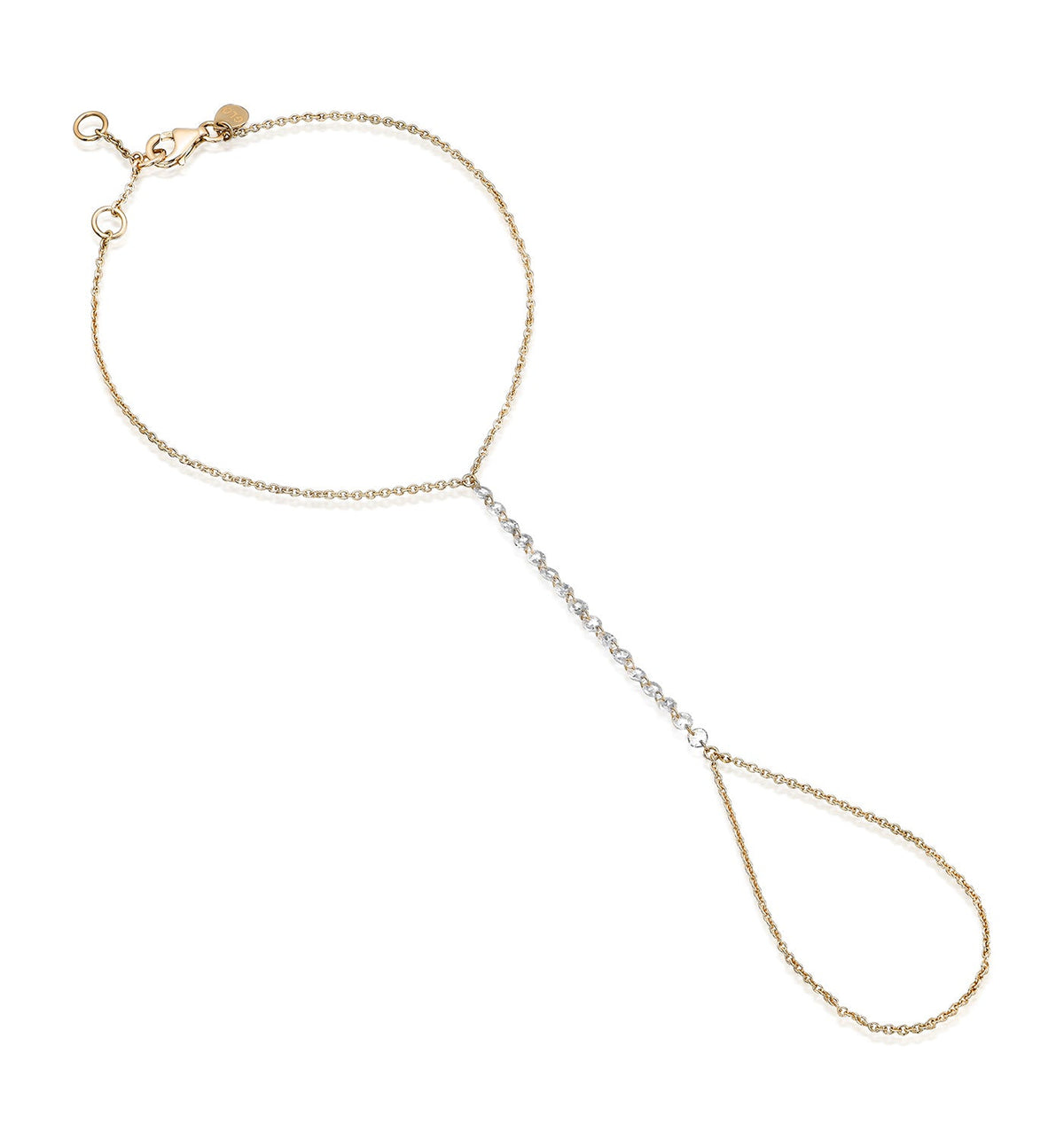 ELIN DRILLED DIAMONDS HAND BRACELET