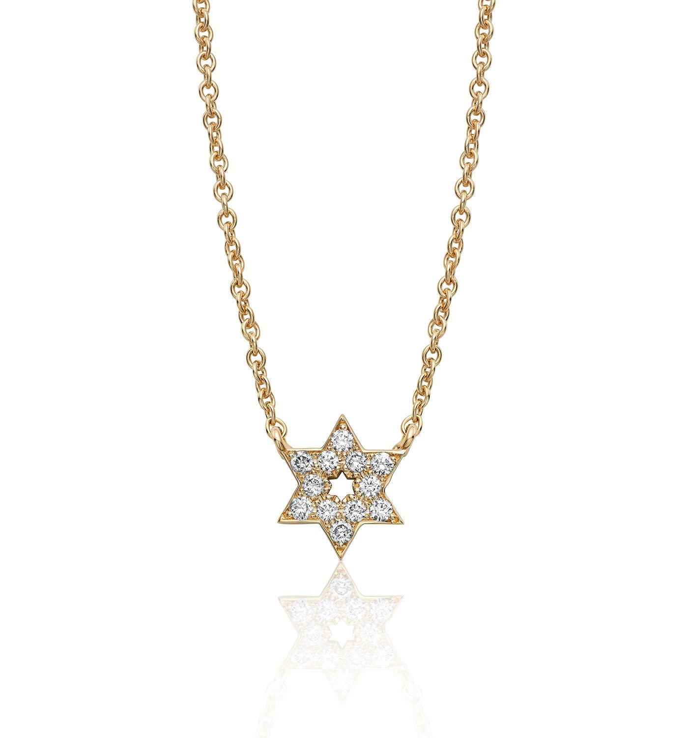 STAR OF DAVID DIAMOND NECKLACE