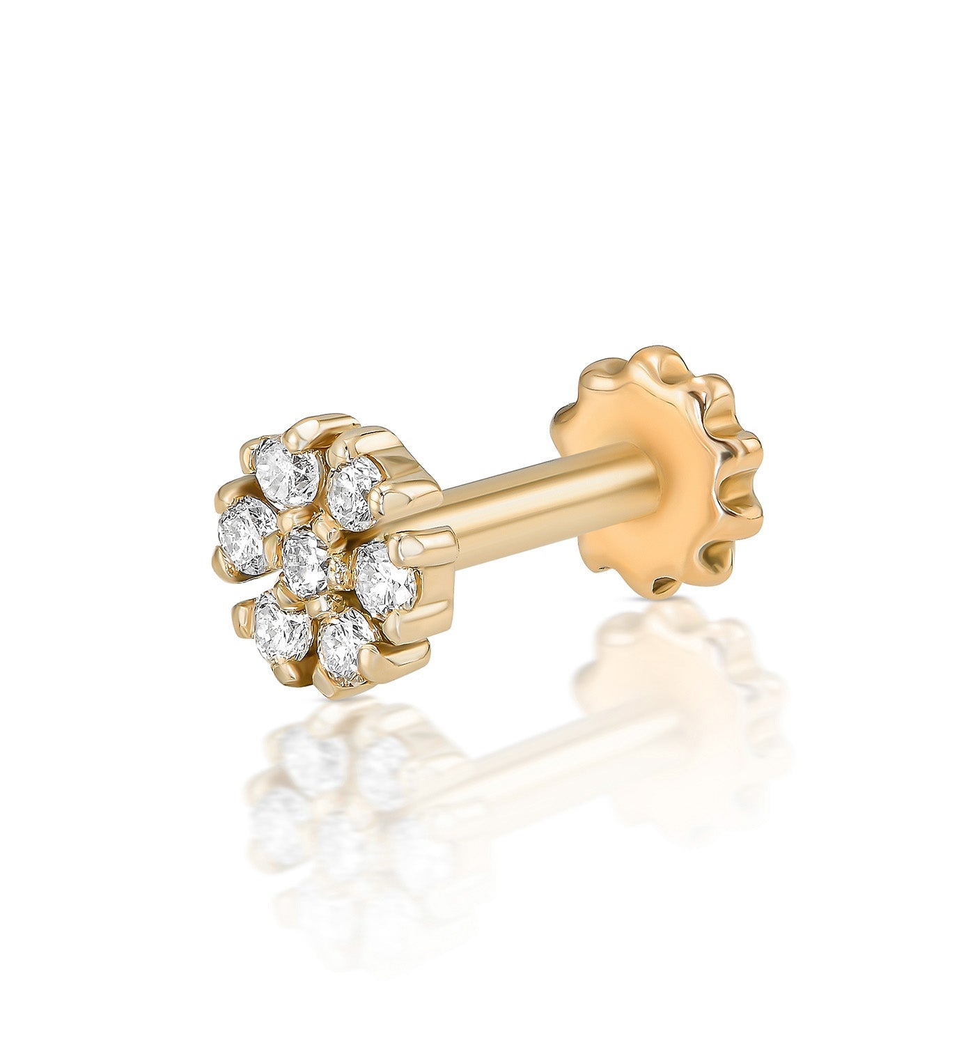 PETIT DIAMONDS PIERCING LABRET EARRING