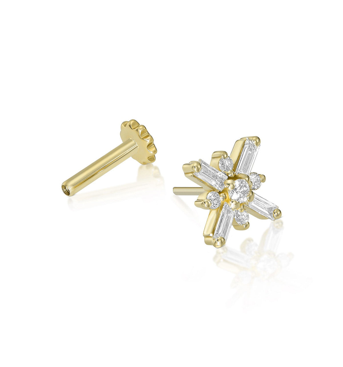 MIRO NATURAL DIAMONDS EARRING PIERCING LABRET