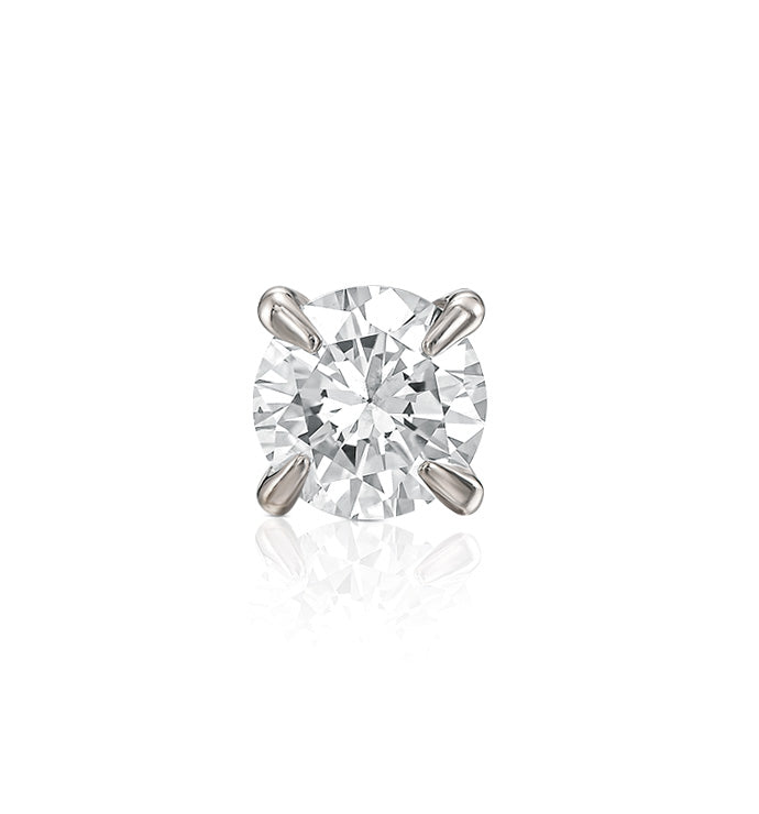 ROUND SHAPE LAB DIAMOND 0.30CT PIERCING LABRET