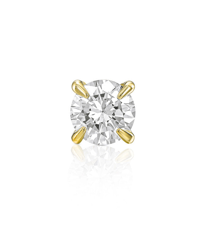 ROUND SHAPE LAB DIAMOND 0.30CT PIERCING LABRET