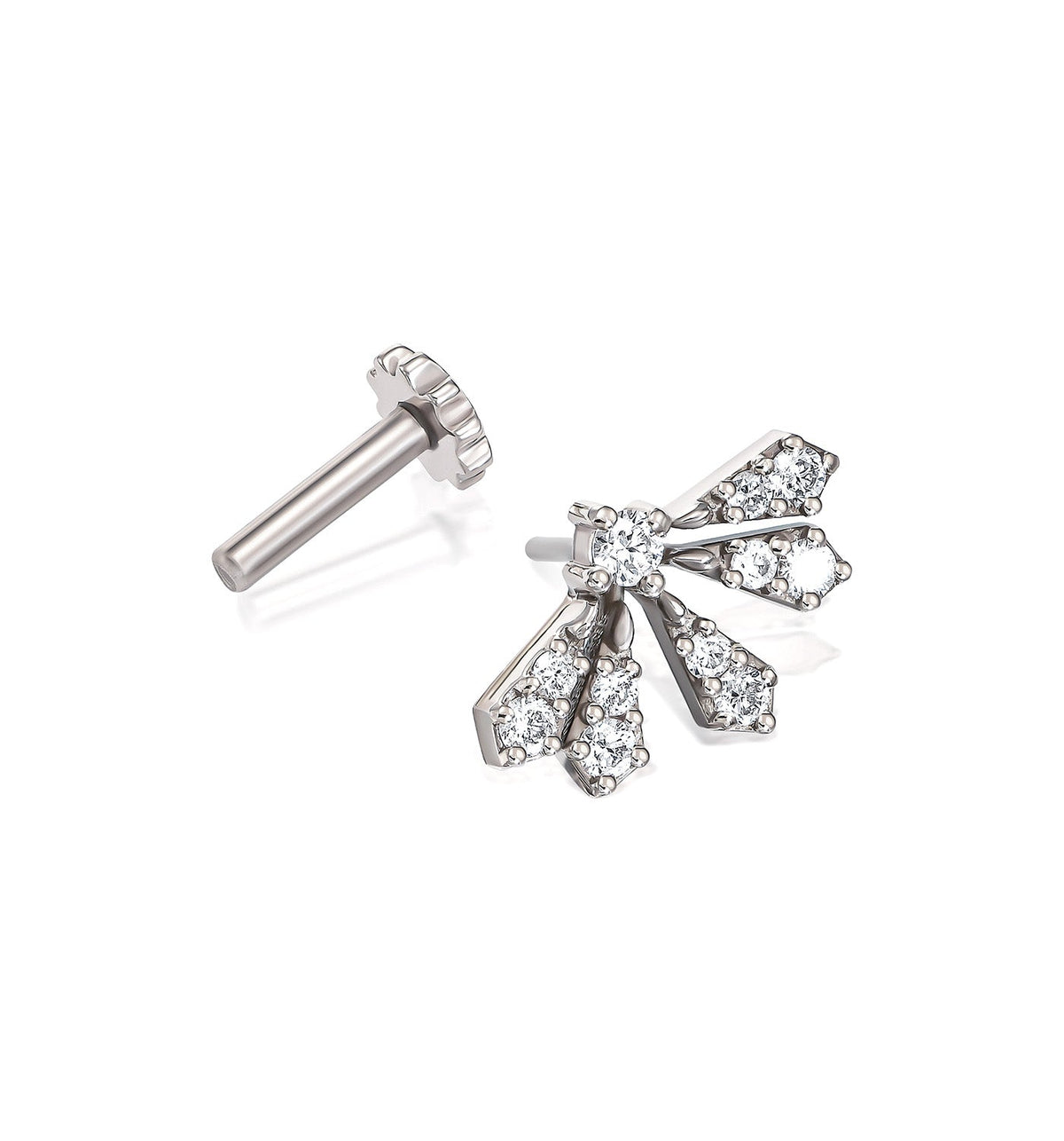 VIVI PIERCING DIAMONDS LABRET EARRING