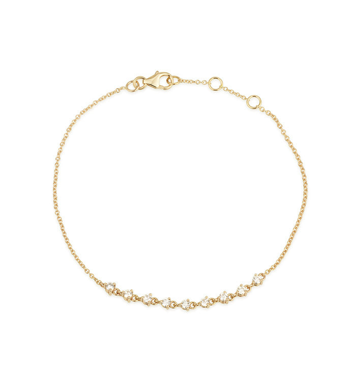 Yellow Gold Bracelet Set with Diamonds ARIEL BRACELET WITH DIAMONDS