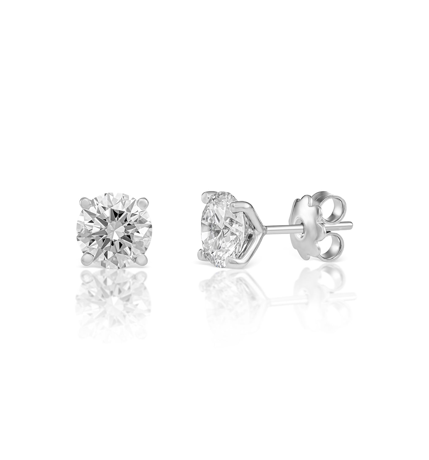 PAIR OF CVD LAB-GROWN DIAMOND EARRINGS 1.5CT
