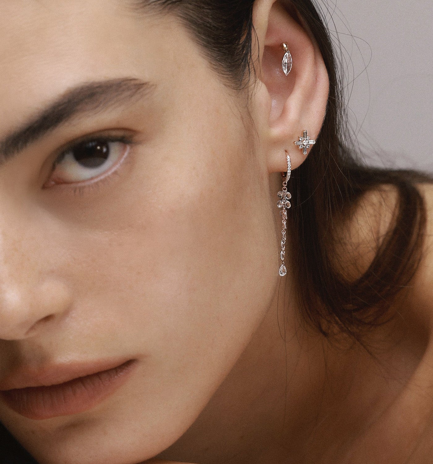 MIRO NATURAL DIAMONDS EARRING PIERCING LABRET
