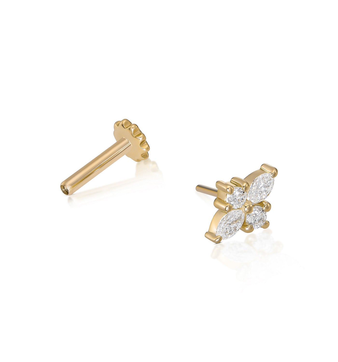 MINI LILI NATURAL DIAMONDS EARRING PIERCING LABRET