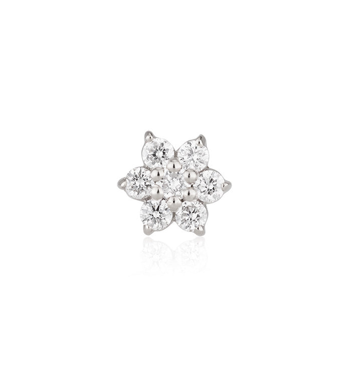 SMALL FLOWER DIAMONDS PIERCING LABRET