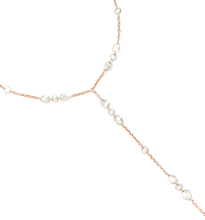 Luxury Hand Bracelet in Rose Gold with Rose-Cut Diamonds ANAYA BRACELET