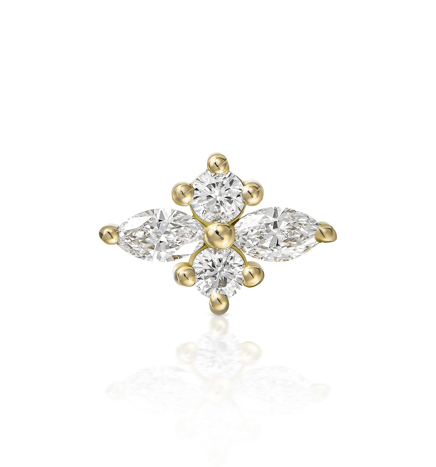 MINI LILI NATURAL DIAMONDS EARRING PIERCING LABRET