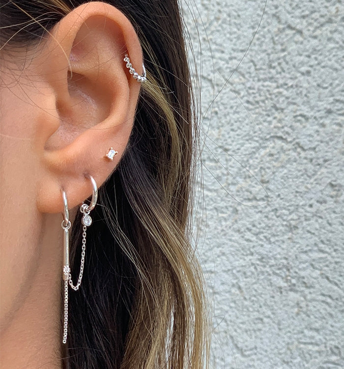 CLASSIC II DIAMONDS CLICKER EARRING