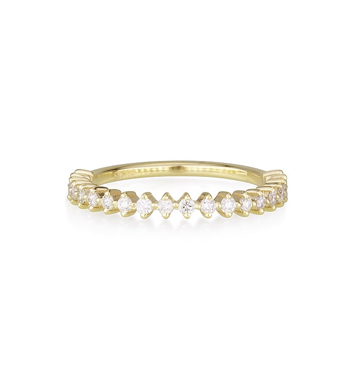 THIN CROWN DIAMONDS RING