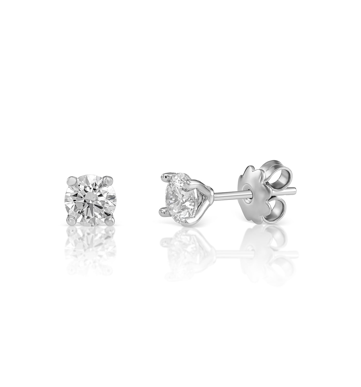 PAIR OF CVD LAB-GROWN DIAMOND EARRINGS 0.75CT