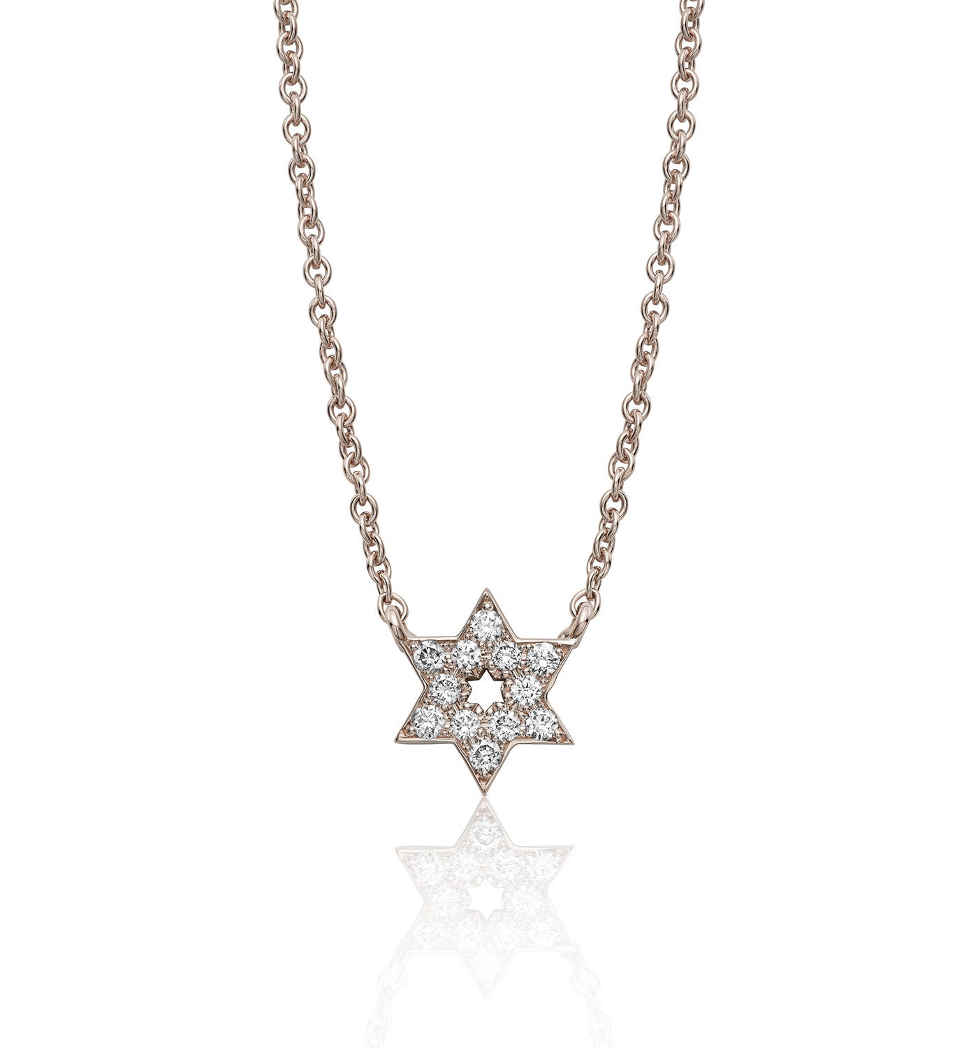 STAR OF DAVID DIAMOND NECKLACE
