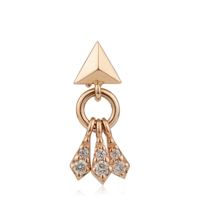 PIRAMIDE DIAMONDS PIERCING LABRET