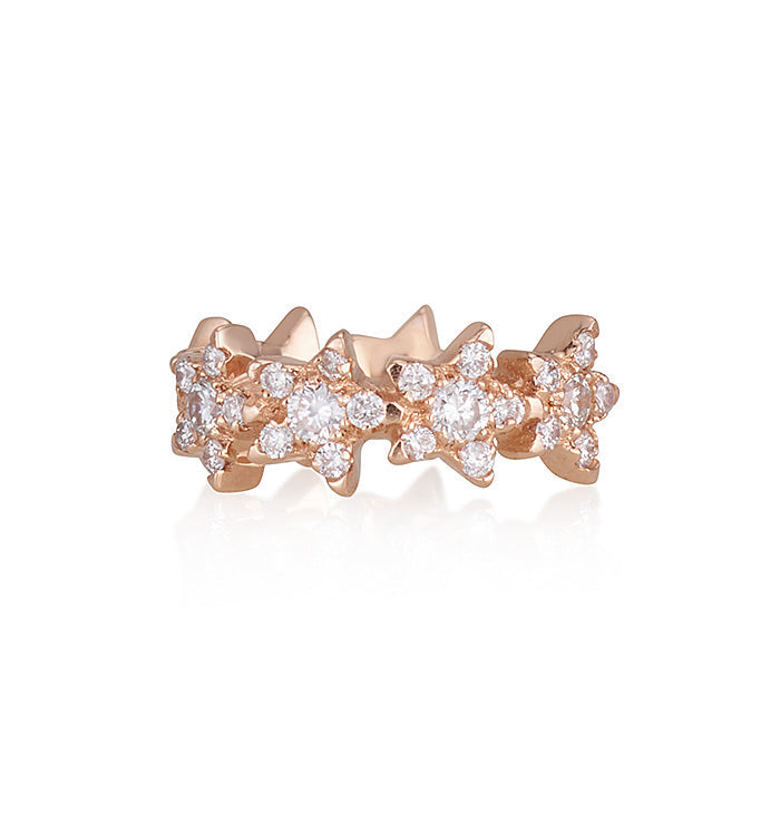ALL STARS DIAMONDS HUGGIE HOOP EARRING