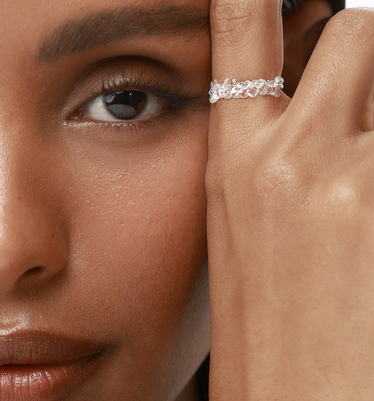 BRIGITTE DRILLED DIAMONDS RING