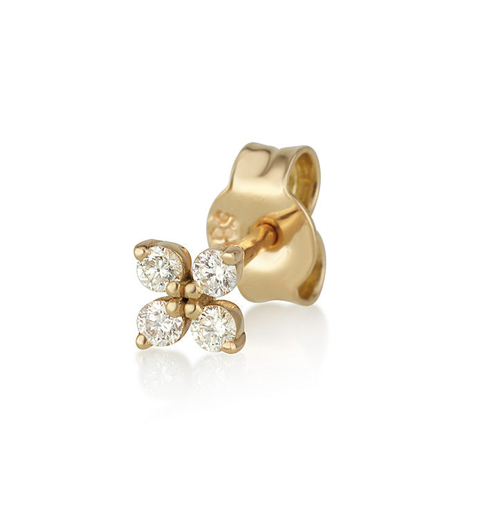 FOUR DIAMONDS STUD EARRING